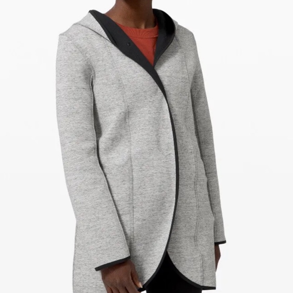Lululemon Athletica Heather Gray Jacket with Black Accents